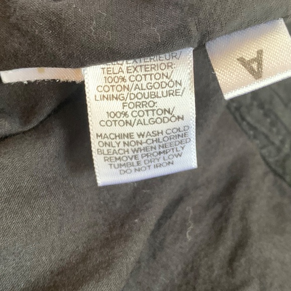 LOFT pleated black mini skirt lined side zip size 4 100% cotton made in India - Picture 6 of 8